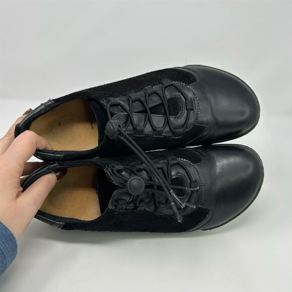 Birkenstock Footprints Sneakers Black Lace Up Low Top EU 42 Medium/Narrow Width - Picture 11 of 13